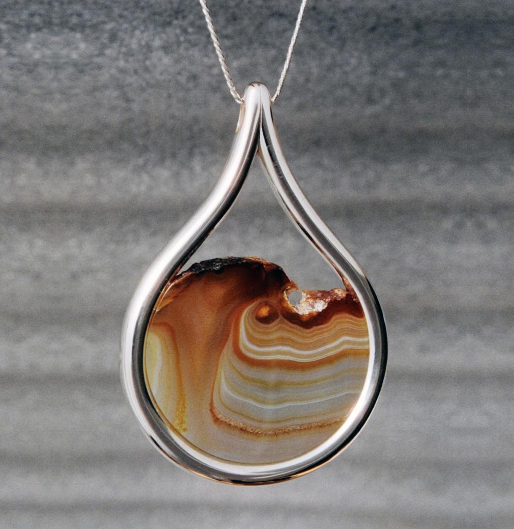 Nova Scotia Agate "Eye of Jupiter" Pendants Wesley Harris MFA